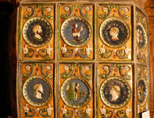 Kachelofen Jagdintarsienzimmer Veste Coburg